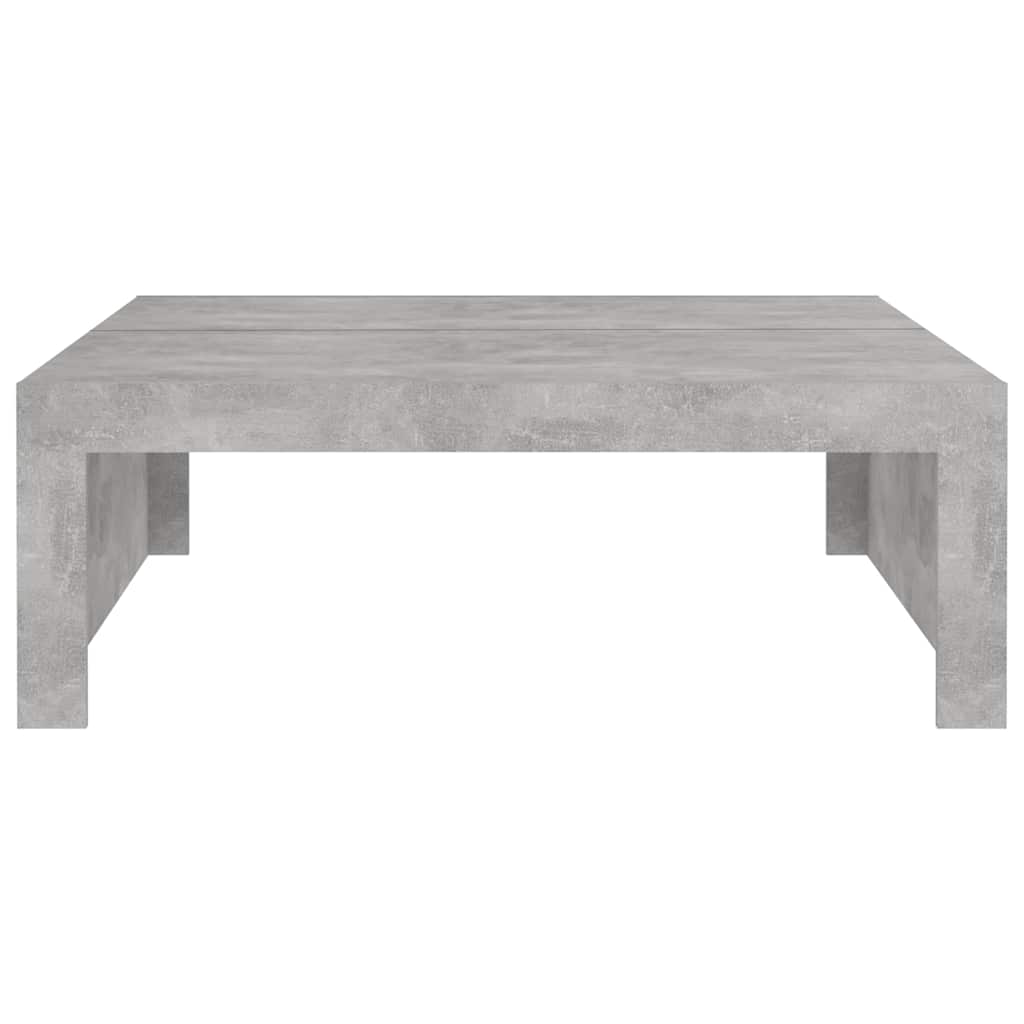 Tavolino da Salotto Grigio Cemento 100x100x35 cm Truciolato | homemem39