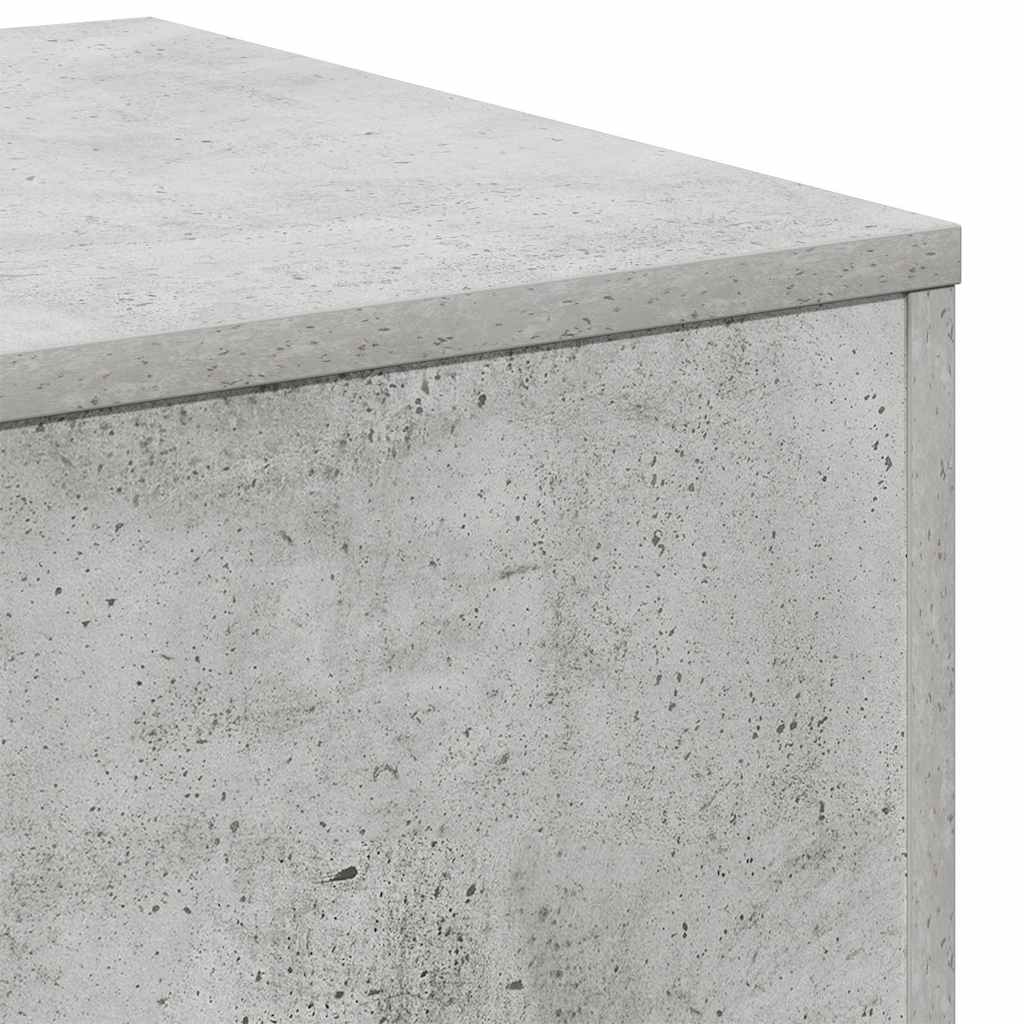 Tavolini 3 pz Grigio Cemento in Legno Multistrato