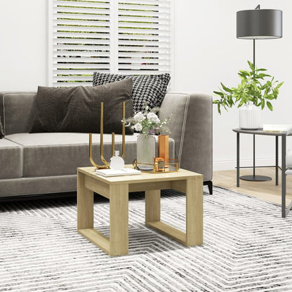Tavolino di Servizio Rovere Sonoma 50x50x35 cm in Truciolato | homemem39