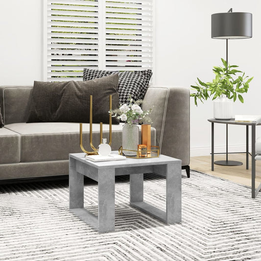 Tavolino Servizio Grigio Cemento 50x50x35 cm in Truciolato | homemem39