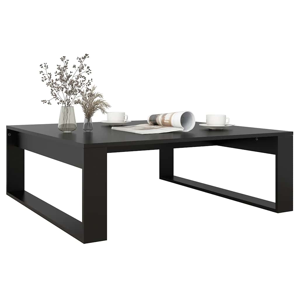 Tavolino da Salotto Nero 100x100x35 cm Truciolato | homemem39