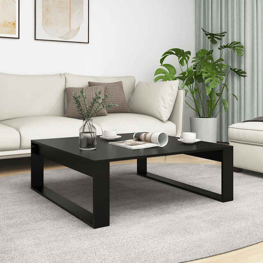 Tavolino da Salotto Nero 100x100x35 cm Truciolato | homemem39