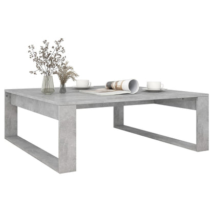 Tavolino da Salotto Grigio Cemento 100x100x35 cm Truciolato | homemem39