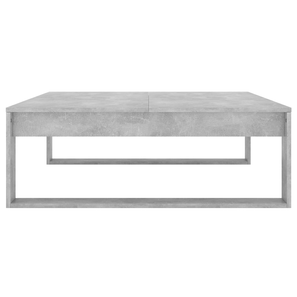 Tavolino da Salotto Grigio Cemento 100x100x35 cm Truciolato | homemem39