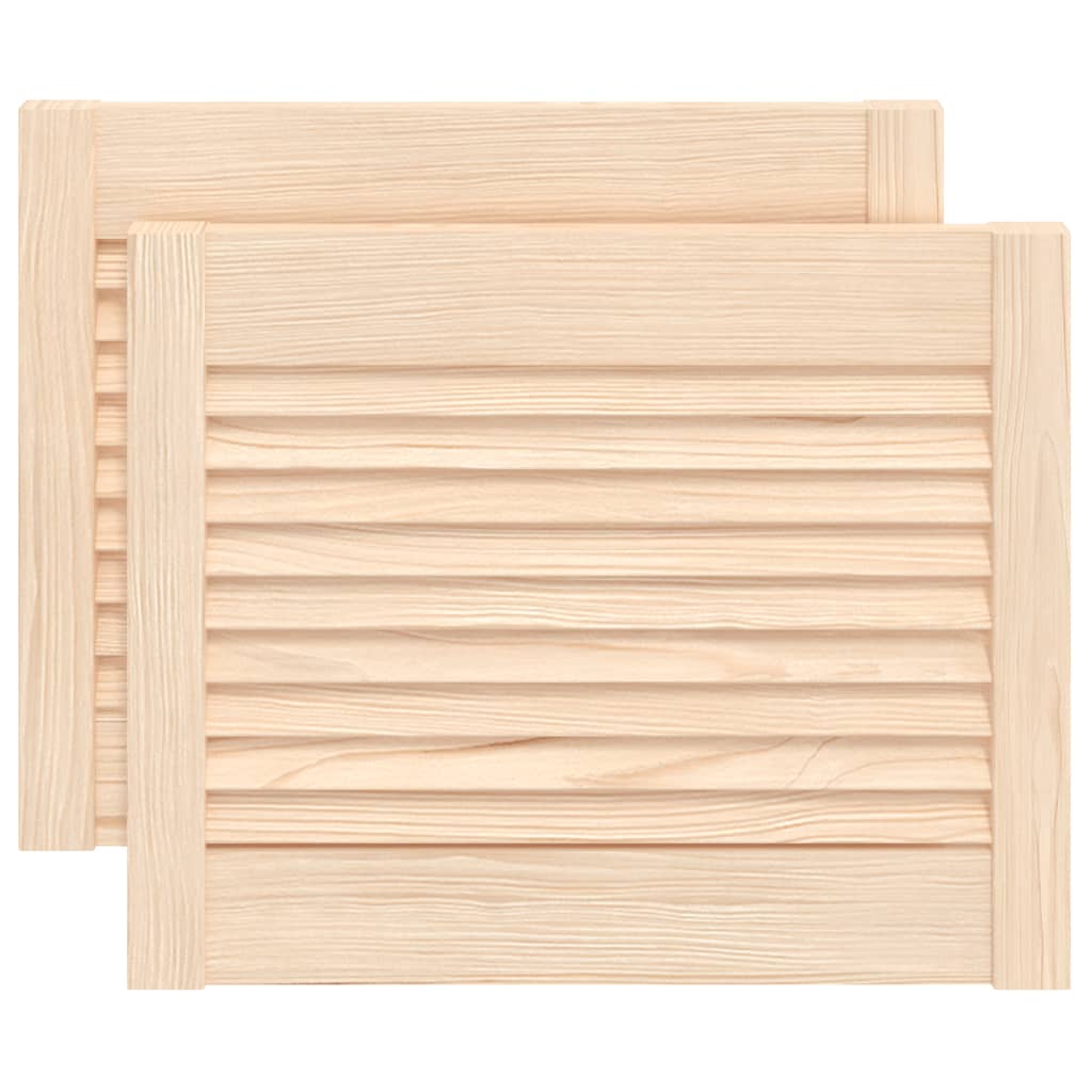 Ante con Design a Lamelle 2 pz 39,5x49,4 cm in Legno di Pino - homemem39