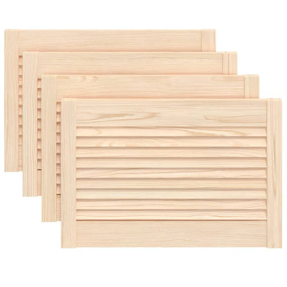 Ante con Design a Lamelle 4 pz 39,5x59,4 cm in Legno di Pino - homemem39