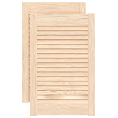 Ante con Design a Lamelle 2 pz 61,5x39,4 cm in Legno di Pino