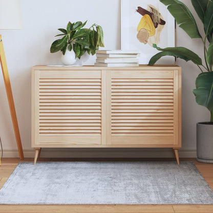 Ante con Design a Lamelle 2 pz 61,5x59,4 cm in Legno di Pino - homemem39