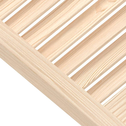 Ante con Design a Lamelle 4 pz 61,5x59,4 cm in Legno di Pino | homemem39