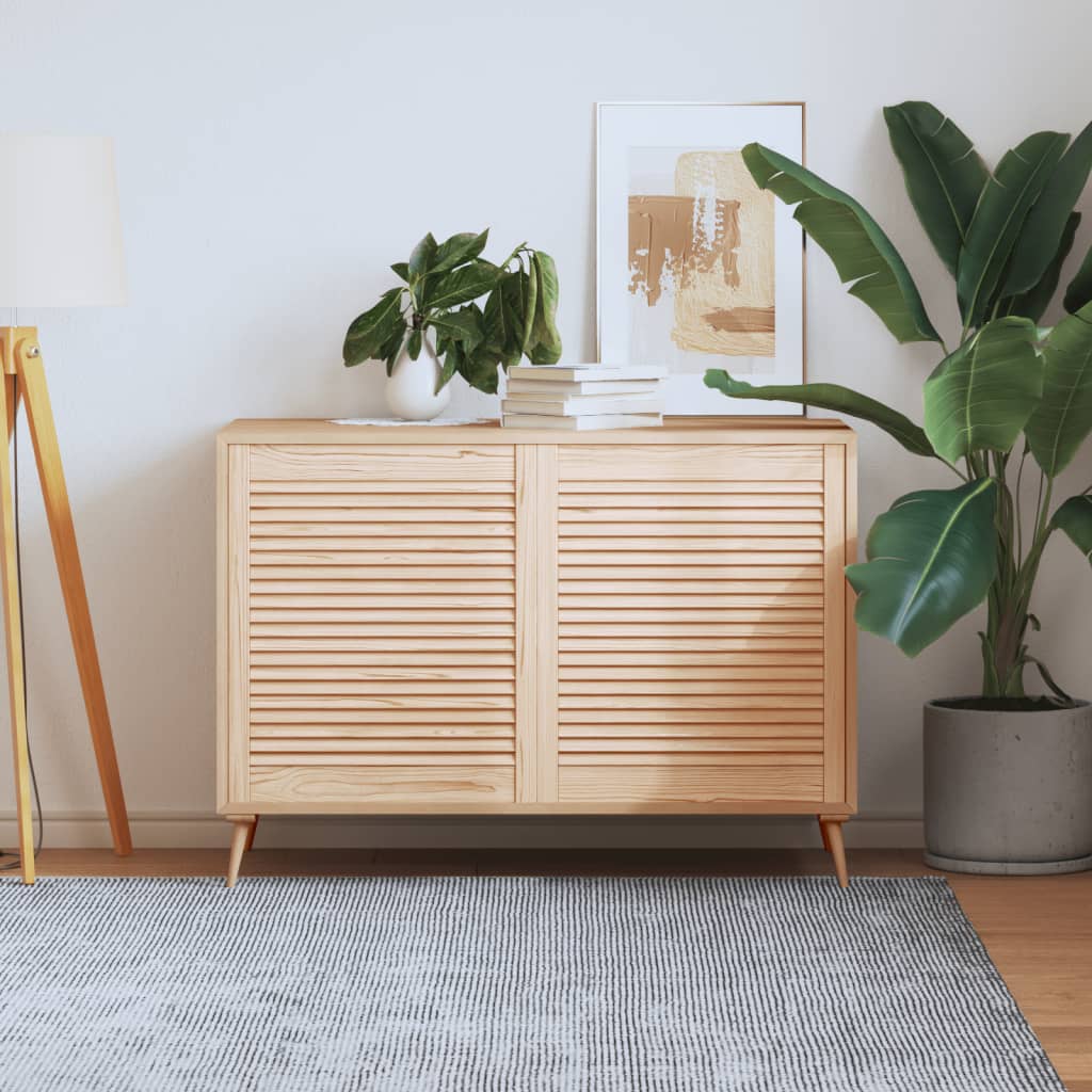 Ante con Design a Lamelle 2 pz 69x59,4 cm in Legno di Pino - homemem39