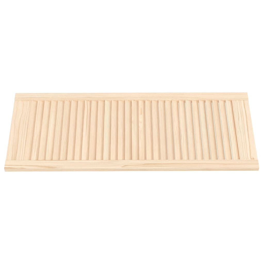 Ante con Design a Lamelle 2 pz 99,3x39,4 cm in Legno di Pino