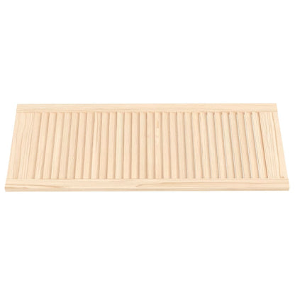 Ante con Design a Lamelle 2 pz 99,3x39,4 cm in Legno di Pino