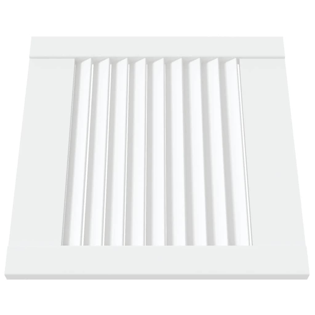 Anta con Design a Lamelle Bianca 39,5x39,4 cm in Legno di Pino - homemem39