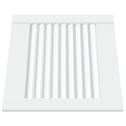 Anta con Design a Lamelle Bianca 39,5x39,4 cm in Legno di Pino - homemem39