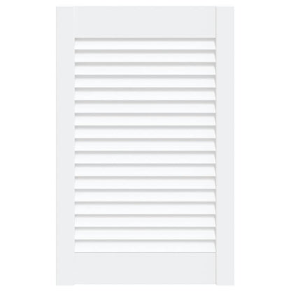 Anta con Design a Lamelle Bianca 61,5x39,4 cm in Legno di Pino - homemem39