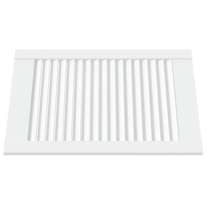 Anta con Design a Lamelle Bianca 61,5x39,4 cm in Legno di Pino - homemem39