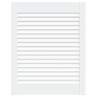 Anta a Lamelle Bianca 61,5x49,4 cm in Legno di Pino - homemem39