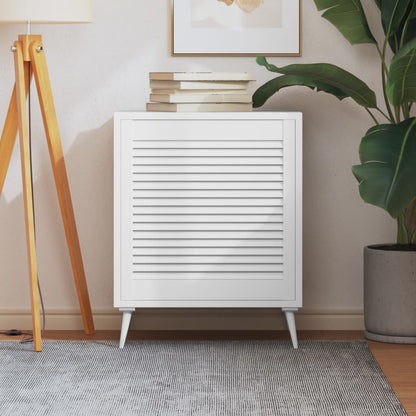 Anta a Lamelle Bianca 61,5x59,4 cm in Legno di Pino - homemem39