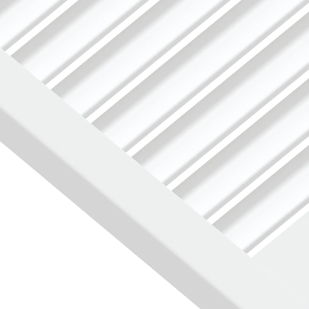 Ante a Lamelle Bianche 2 pz Bianche 61,5x59,4 cm Legno di Pino | homemem39
