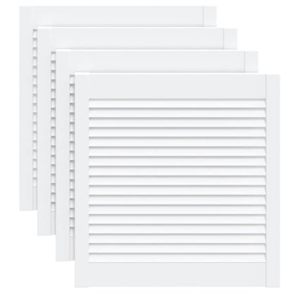 Ante a Lamelle 4 pz Bianche 61,5x59,4 cm in Legno di Pino - homemem39