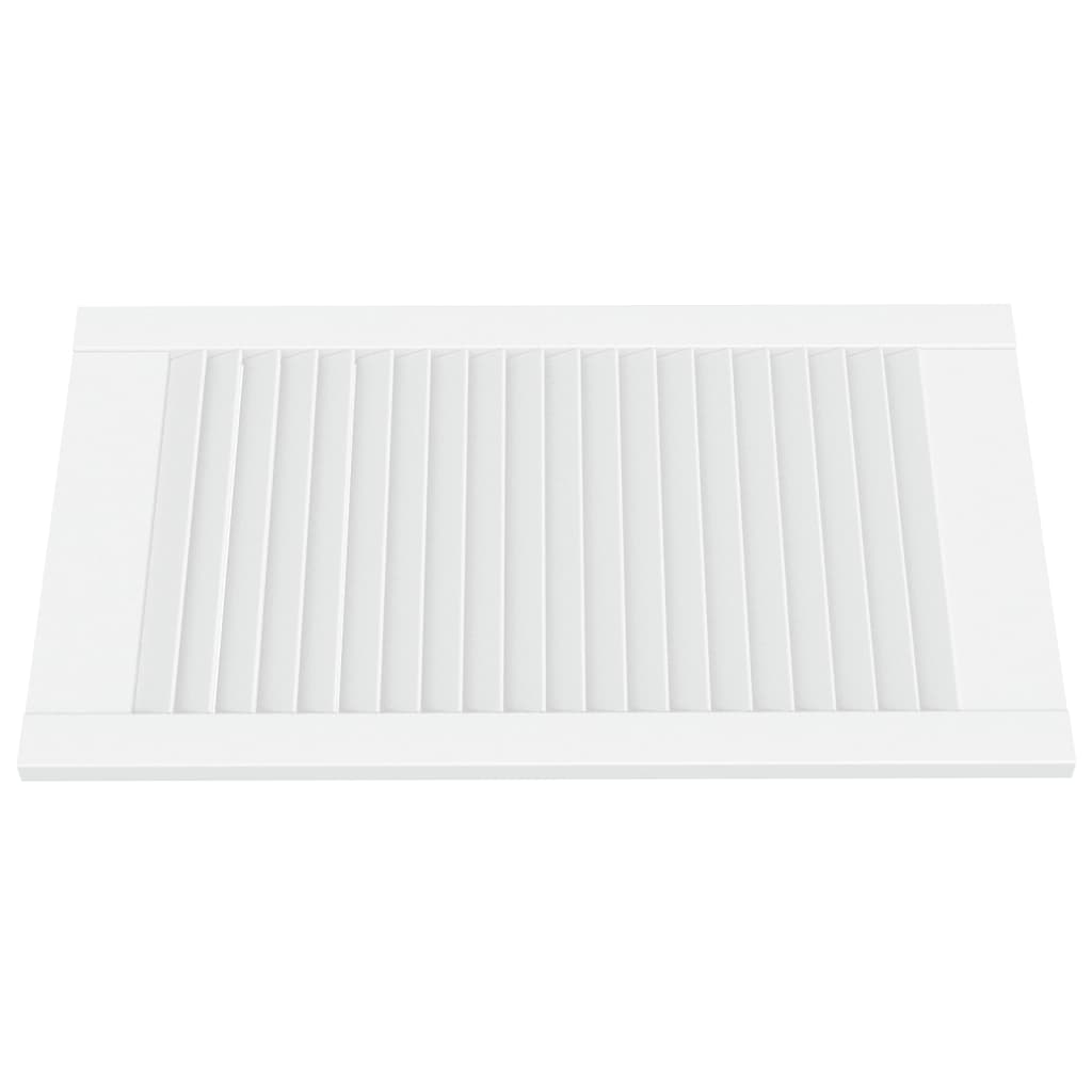 Ante a Lamelle 2 pz Bianche 69x39,4 cm in Legno di Pino