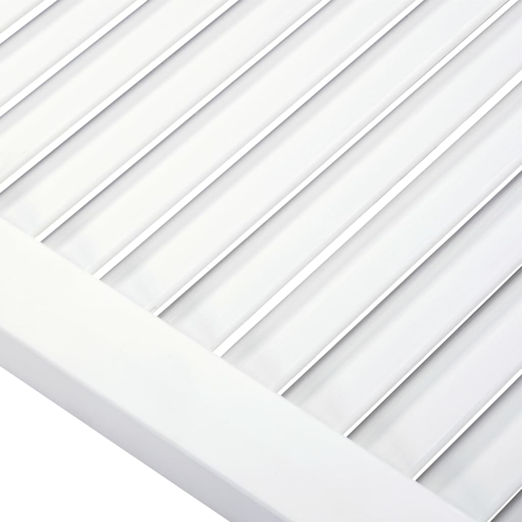 Anta a Lamelle Bianca 69x49,4 cm in Legno di Pino | homemem39