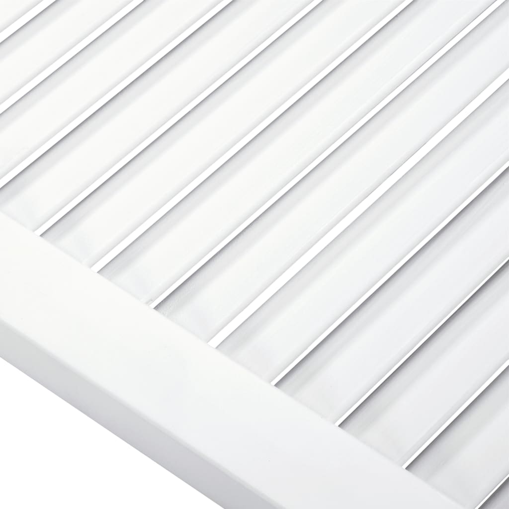 Ante a Lamelle 2 pz Bianche 69x49,4 cm in Legno di Pino | homemem39
