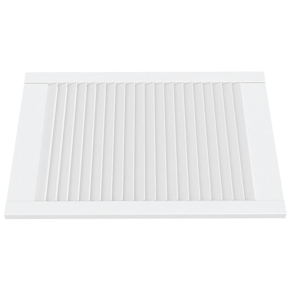 Ante a Lamelle 4 pz Bianche 69x49,4 cm in Legno di Pino - homemem39