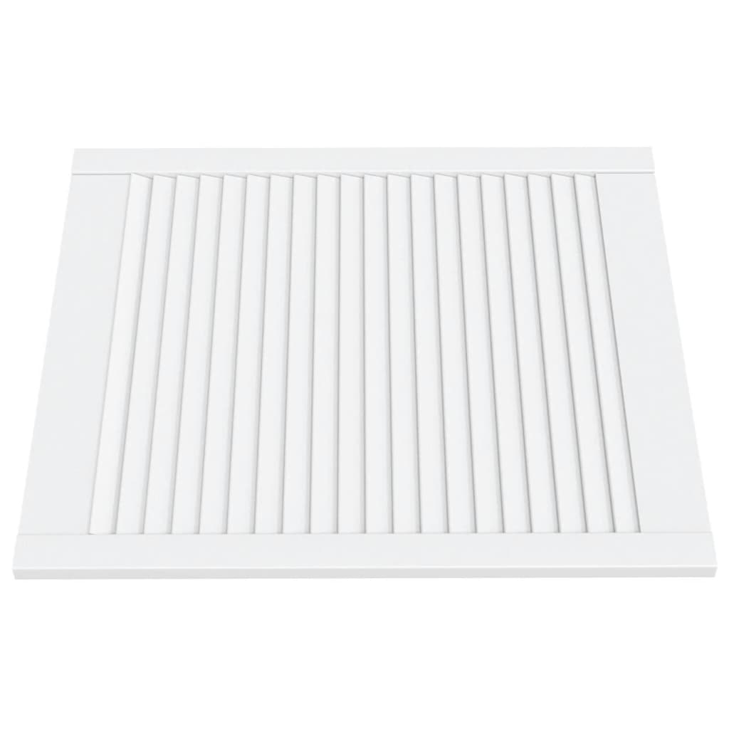 Anta a Lamelle Bianca 69x59,4 cm in Legno di Pino | homemem39