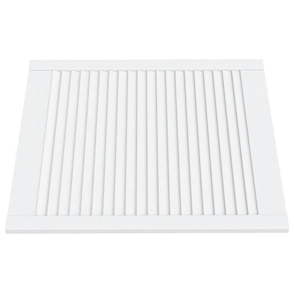 Ante a Lamelle Bianche 2 pz Bianche 69x59,4 cm Legno di Pino | homemem39