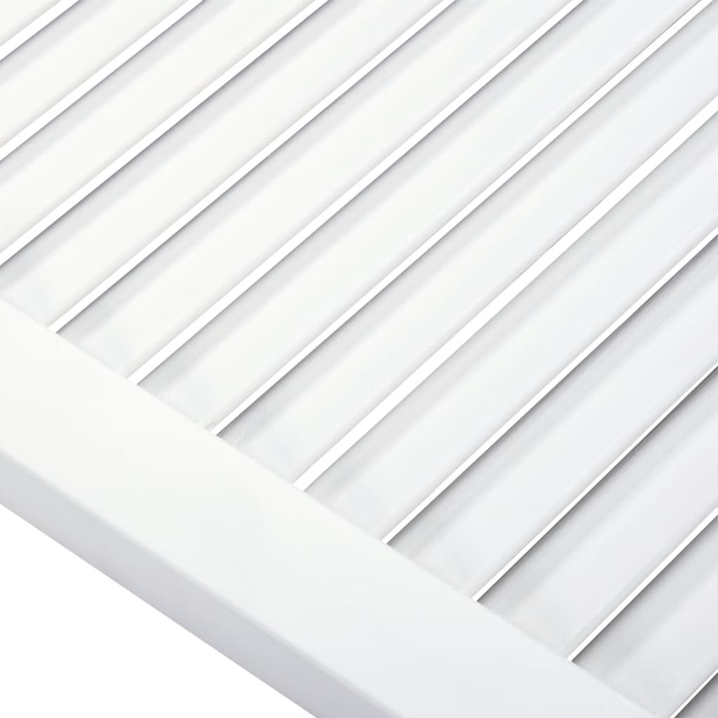 Ante a Lamelle Bianche 2 pz Bianche 69x59,4 cm Legno di Pino | homemem39