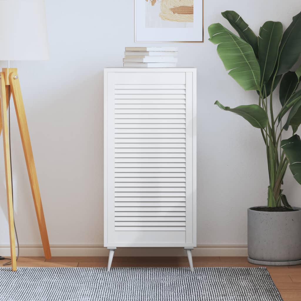 Anta a Lamelle Bianca 99,3x49,4 cm in Legno di Pino - homemem39