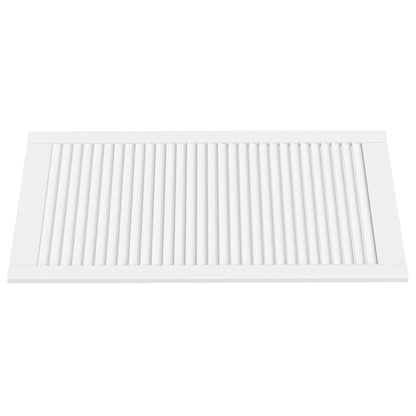 Ante a Lamelle 4 pz Bianche 99,3x49,4 cm in Legno di Pino - homemem39
