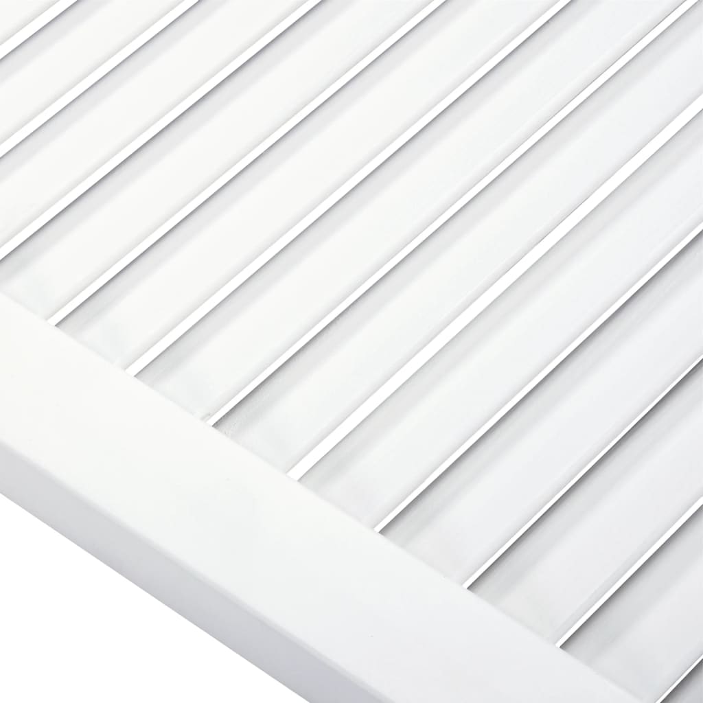 Anta a Lamelle Bianca 99,3x59,4 cm in Legno di Pino | homemem39