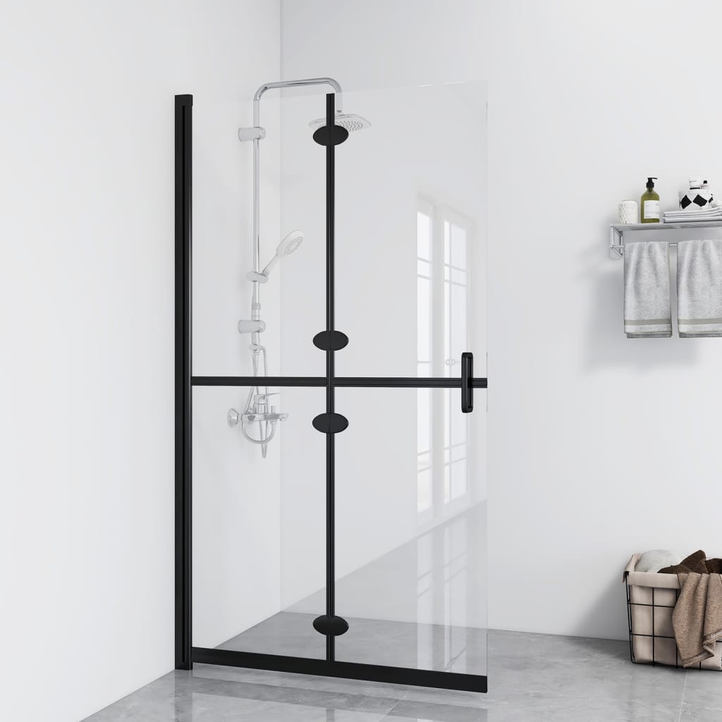 Parete per Doccia Walk-in Pieghevole in Vetro ESG 70x190 cm | homemem39