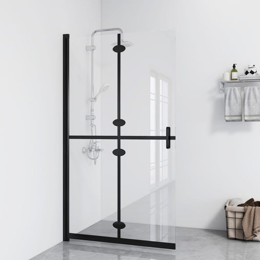 Parete per Doccia Walk-in Pieghevole in Vetro ESG 90x190 cm | homemem39