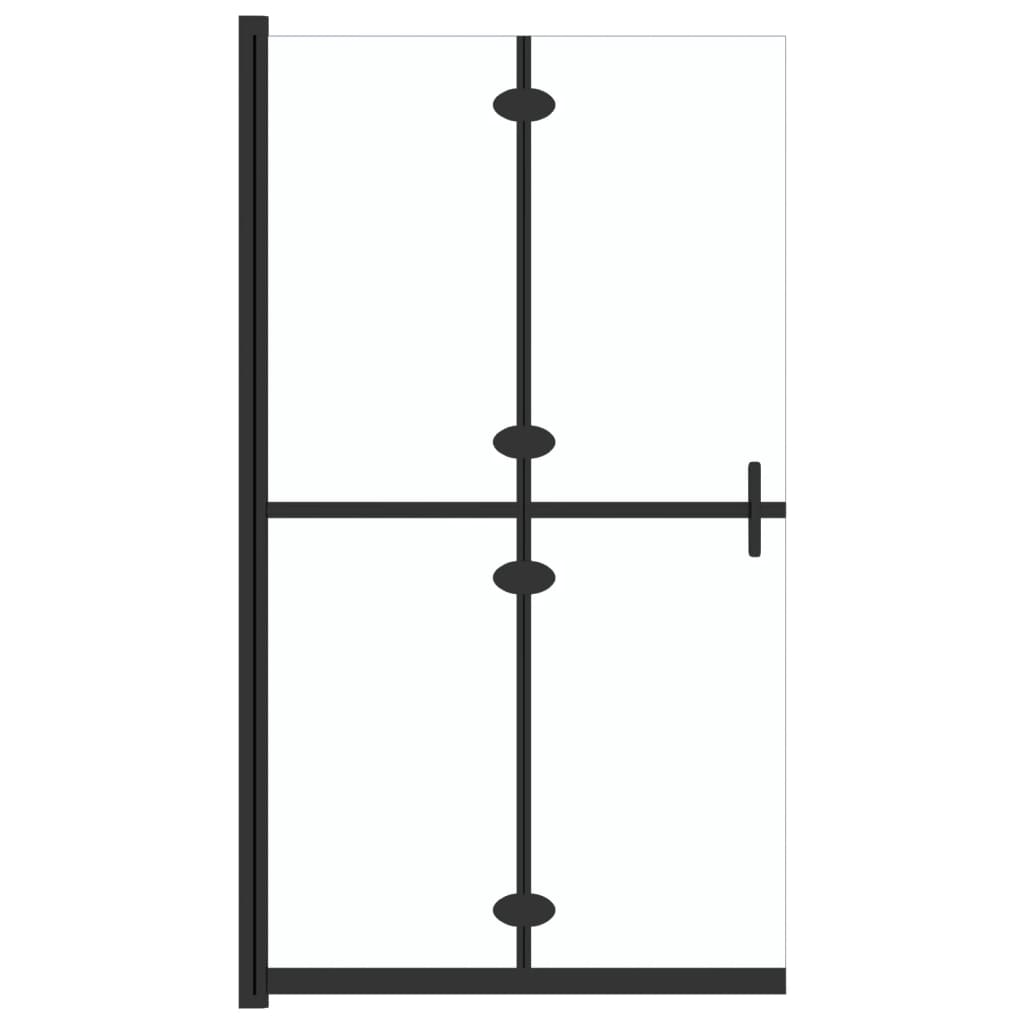 Parete per Doccia Walk-in Pieghevole in Vetro ESG 110x190 cm - homemem39