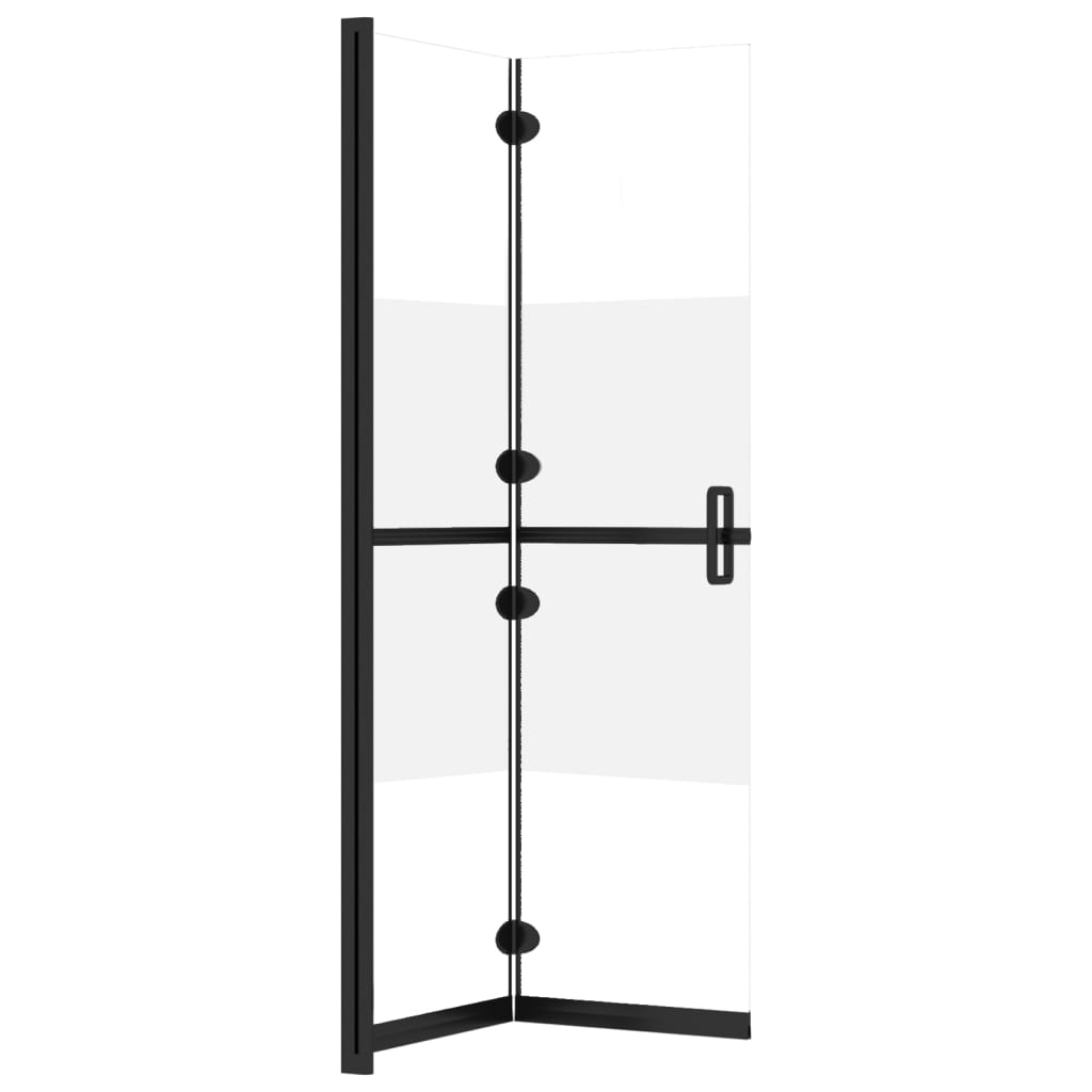 Parete per Doccia Walk-in Pieghevole in Vetro ESG 110x190 cm | homemem39
