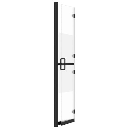 Parete per Doccia Walk-in Pieghevole in Vetro ESG 110x190 cm | homemem39