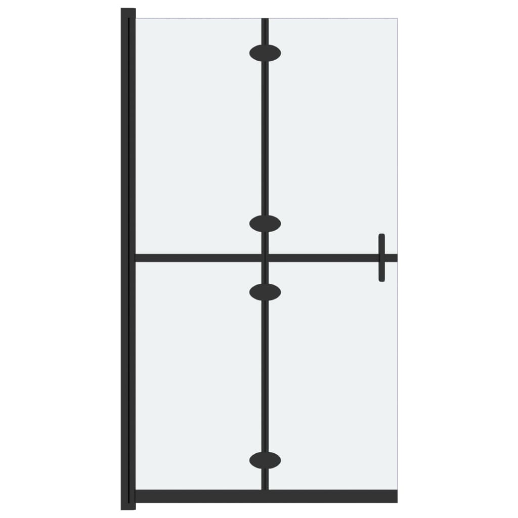 Parete per Doccia Walk-in Pieghevole in Vetro ESG 90x190 cm | homemem39