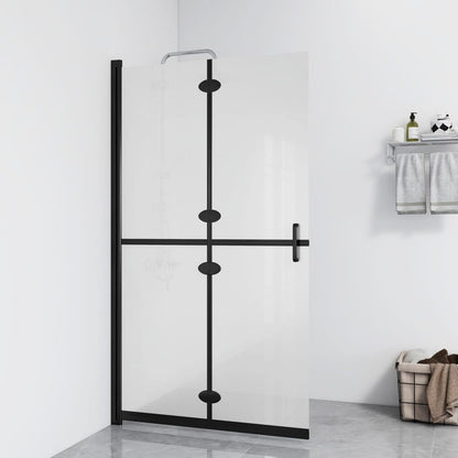 Parete per Doccia Walk-in Pieghevole in Vetro ESG 90x190 cm | homemem39