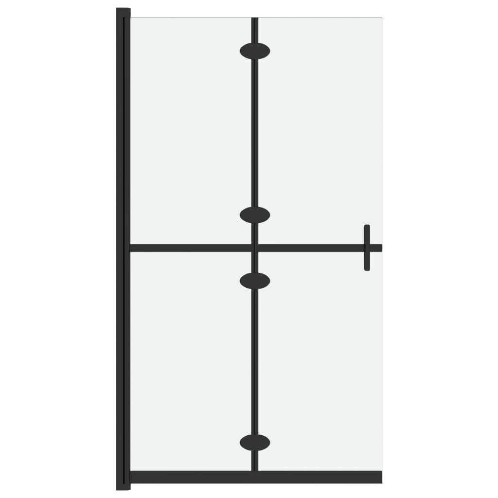 Parete per Doccia Walk-in Pieghevole in Vetro ESG 100x190 cm | homemem39