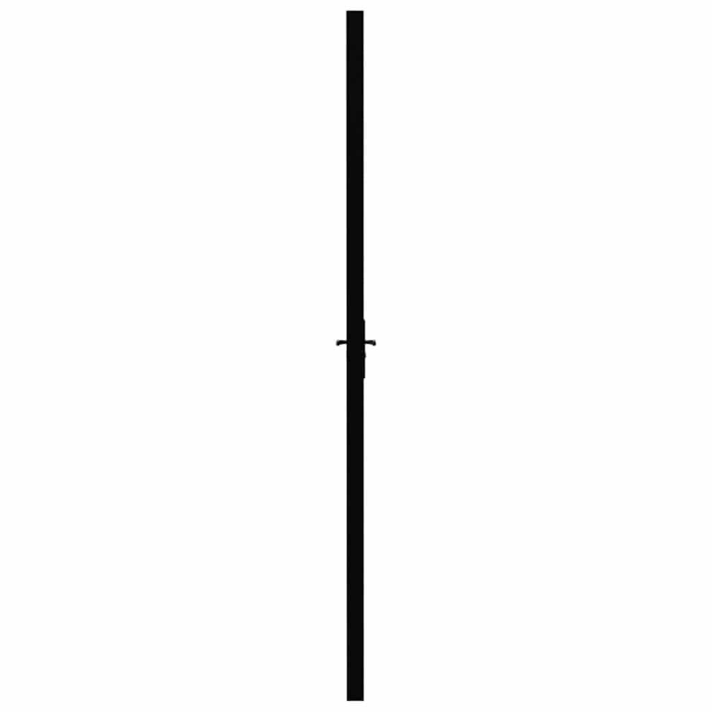 Porta da Interno ESG Vetro e Alluminio 83x201,5 cm Nera | homemem39