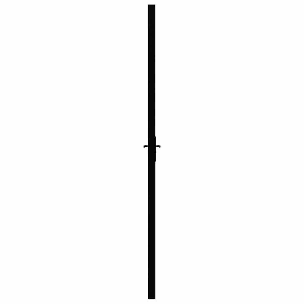 Porta da Interno ESG Vetro e Alluminio 102,5x201,5 cm Nera | homemem39
