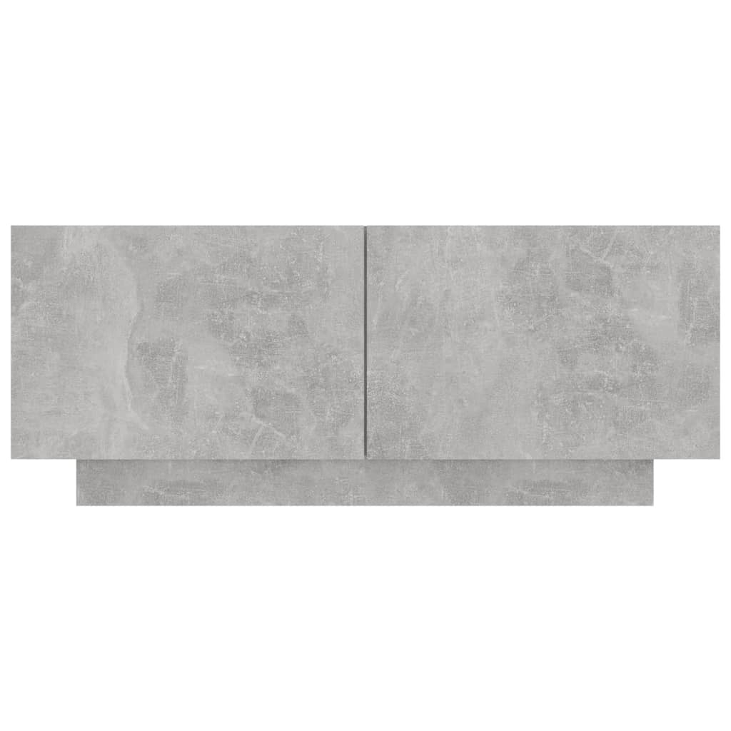 Comodino Grigio Cemento 100x35x40 cm in Legno Multistrato - homemem39