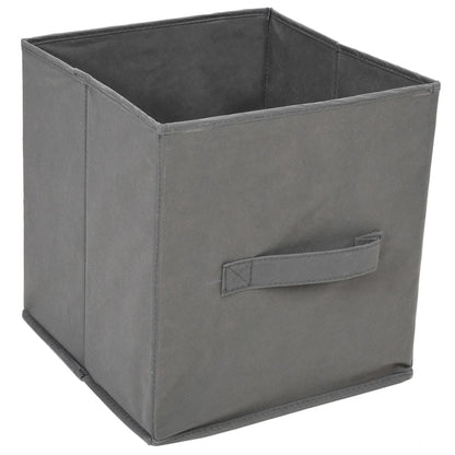 Armadietto con 3 Cassetti in Tessuto Grigio 34x34x101cm Acciaio - homemem39
