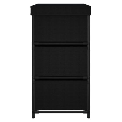Armadietto con 6 Cassetti 55x29x55 cm Nero in Acciaio