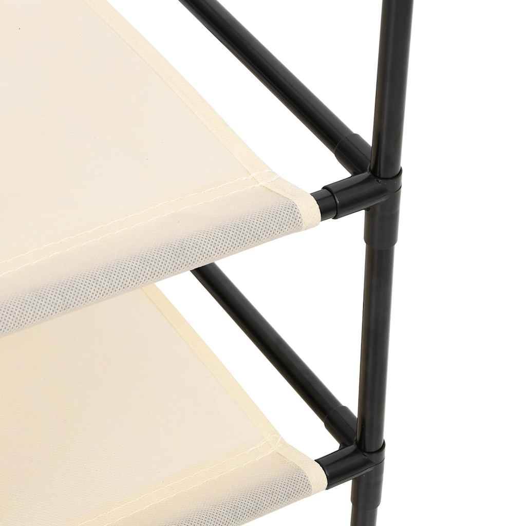 Armadietto con 6 Cassetti 55x29x55 cm Crema in Acciaio