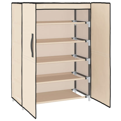 Scarpiera Crema 60x28x90 cm Tessuto