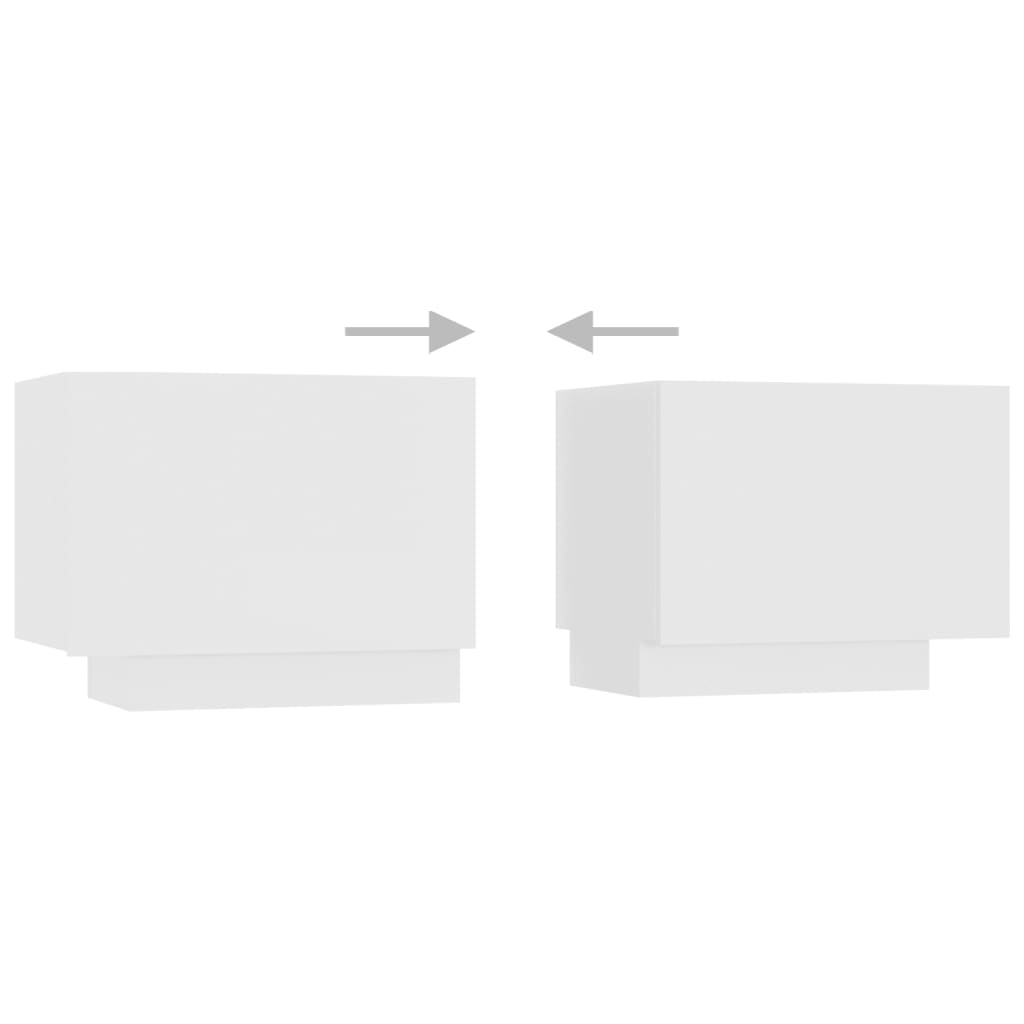 Mobile Porta TV con Luci LED Bianco 180x35x40 cm - homemem39